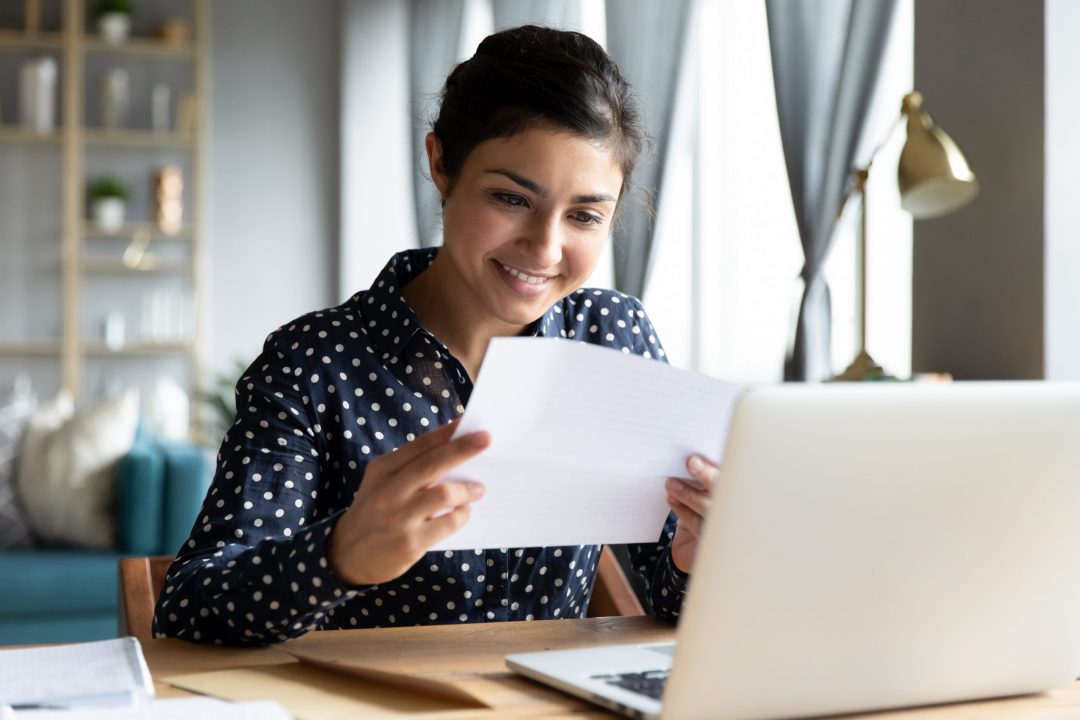 Young woman smiling